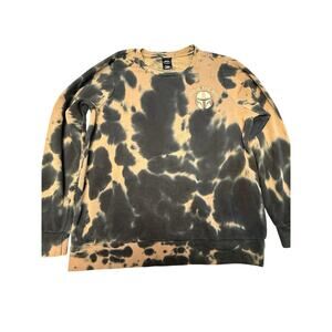 Star Wars Mandalorian “This Is The Way” Tie Dye Crewneck Sweatshirt LG